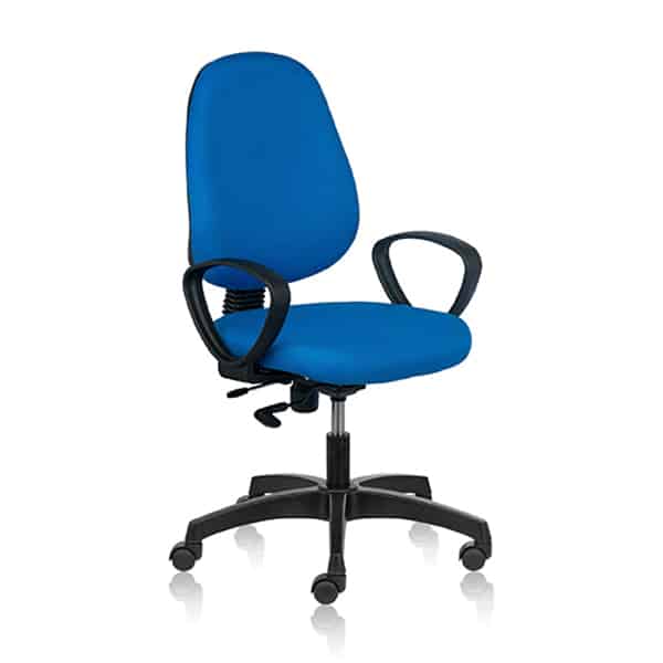 Mid Back Chair with Fabric Seat
