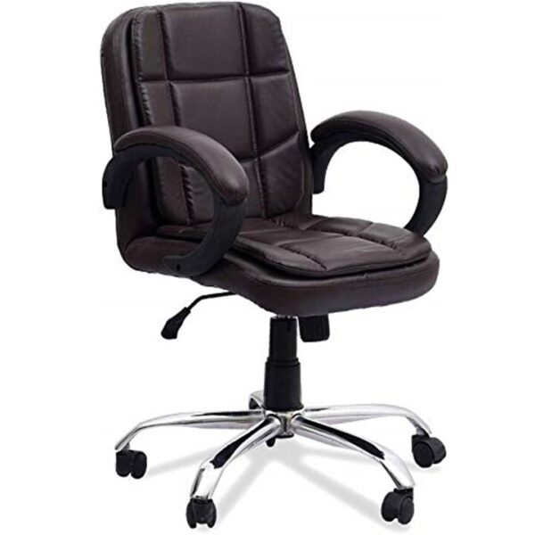 Medium Back Leather Office Chair
