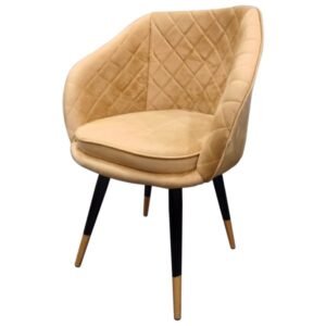 Golden Velvet Cafe Chair